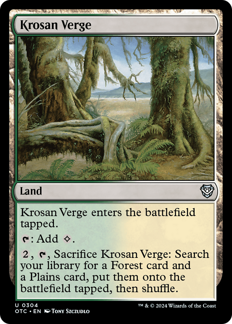 Krosan Verge⁣ - Commander: Outlaws of Thunder Junction⁣ (Uncommon)⁣ [304]