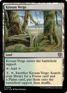 Krosan Verge⁣ - Commander: Outlaws of Thunder Junction⁣ (Uncommon)⁣ [304]