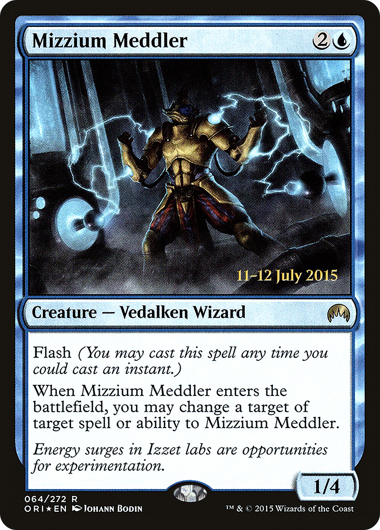 Mizzium Meddler (PRE-64S) - Magic Origins Promos Foil