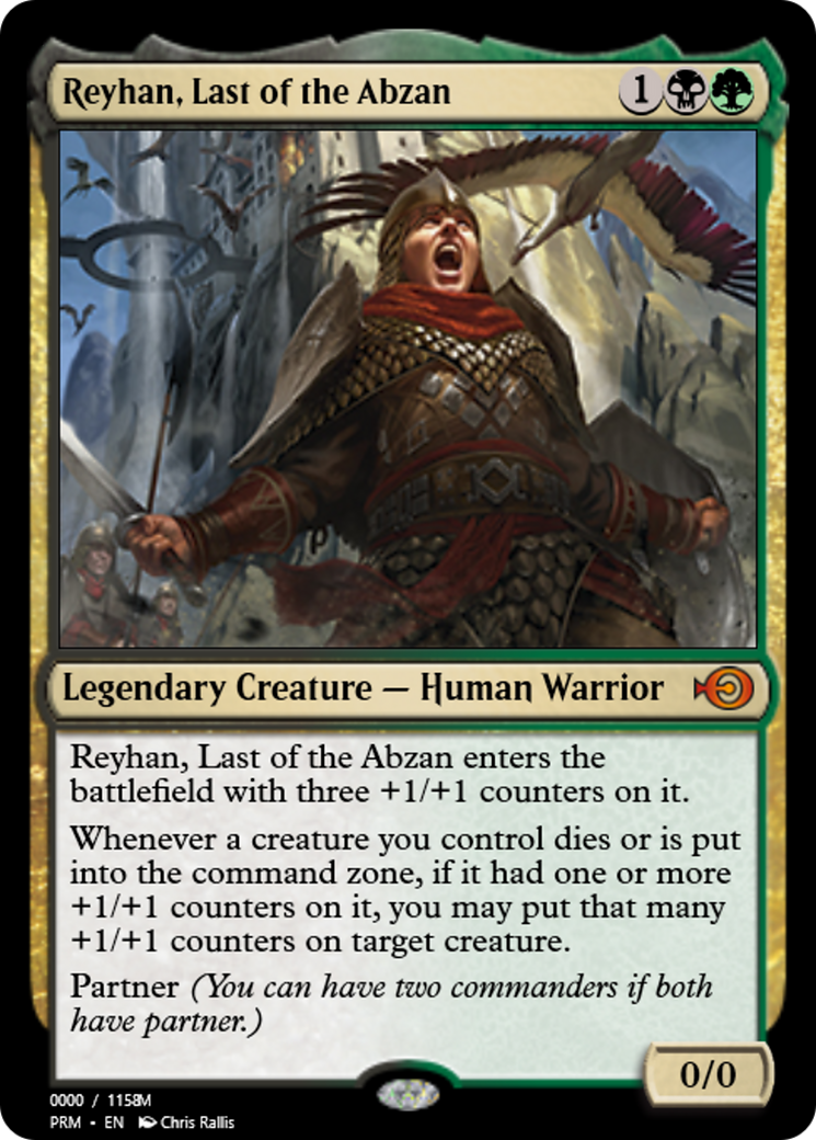 Reyhan, Last of the Abzan (PRM-86170) - Magic Online Promos