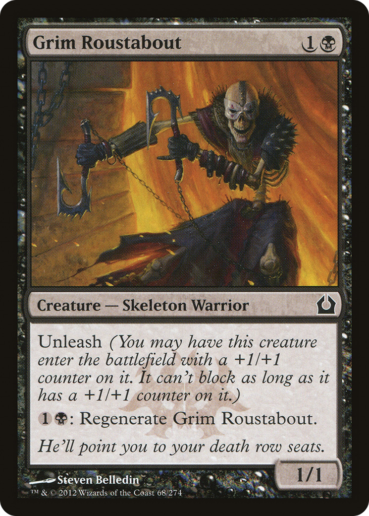 Grim Roustabout (RTR-068) - Return to Ravnica Foil