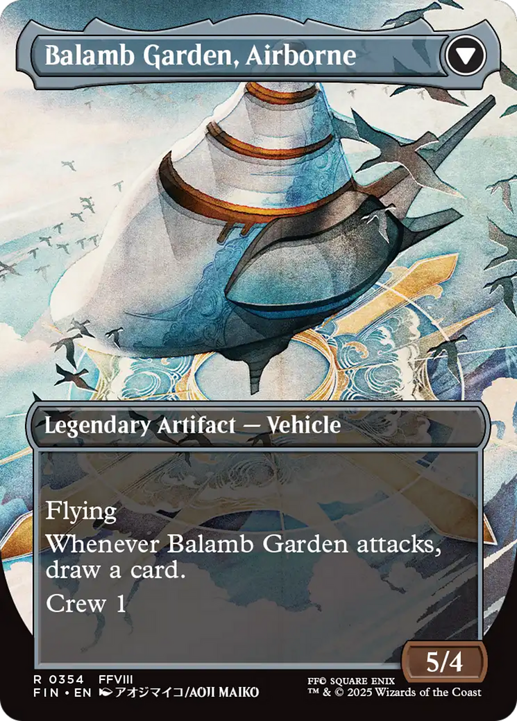 Balamb Garden, SeeD Academy // Balamb Garden, Airborne (FIN-354) - FINAL FANTASY (Borderless) Foil
