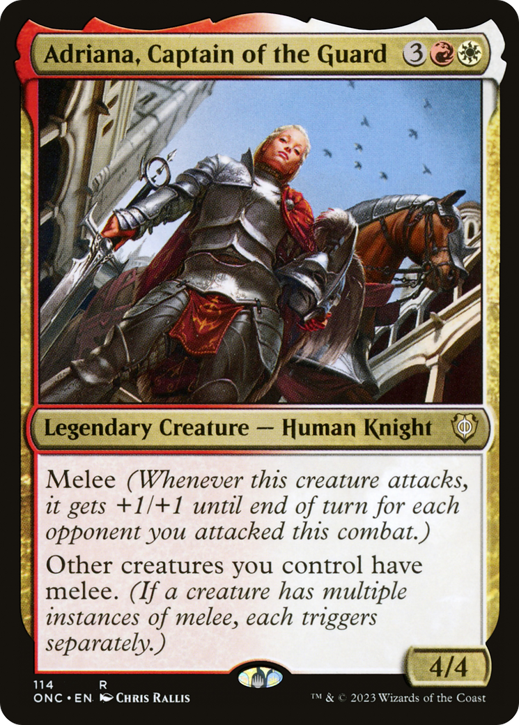 Adriana, Captain of the Guard⁣ - Commander: Phyrexia: All Will Be One⁣ (Rare)⁣ [114]