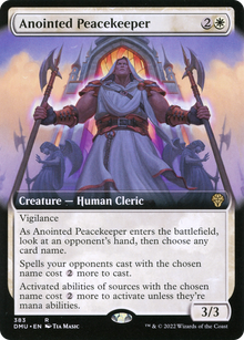 Anointed Peacekeeper (Extended Art) (DMU-383) - Dominaria United: (Extended Art) Foil