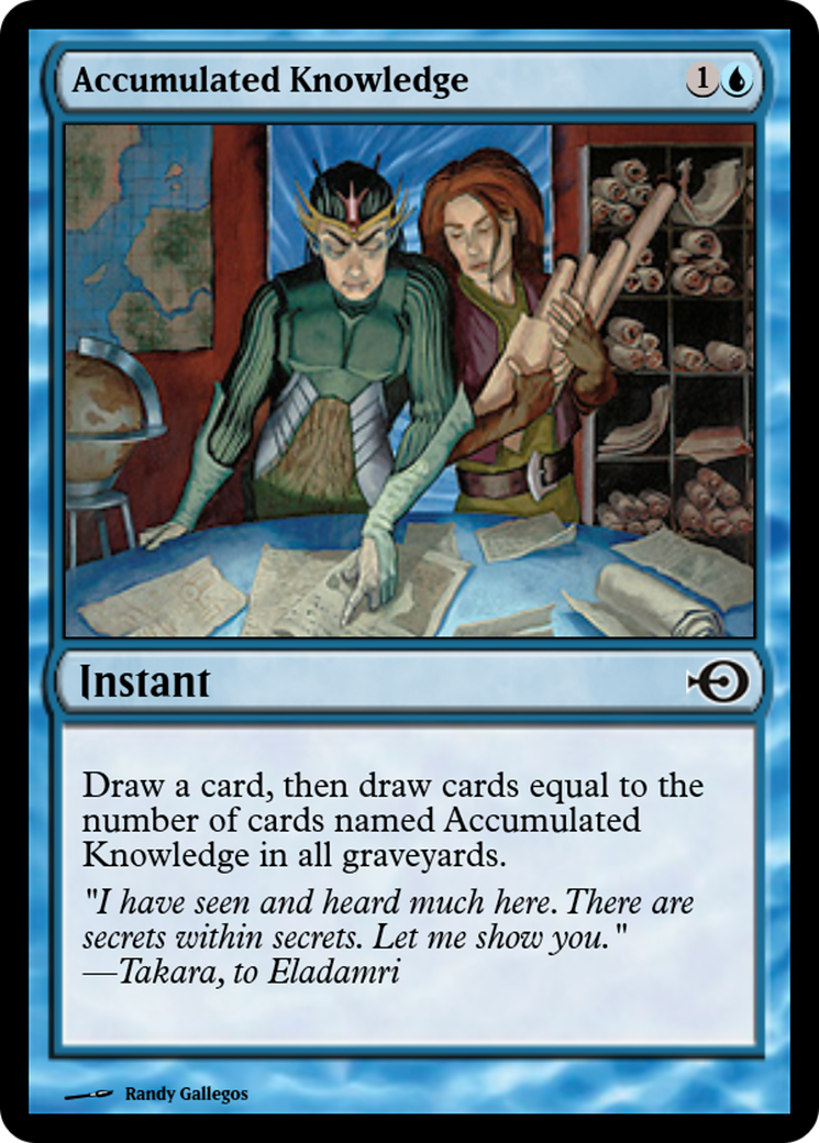 Accumulated Knowledge (PRM-36182) - Magic Online Promos Foil