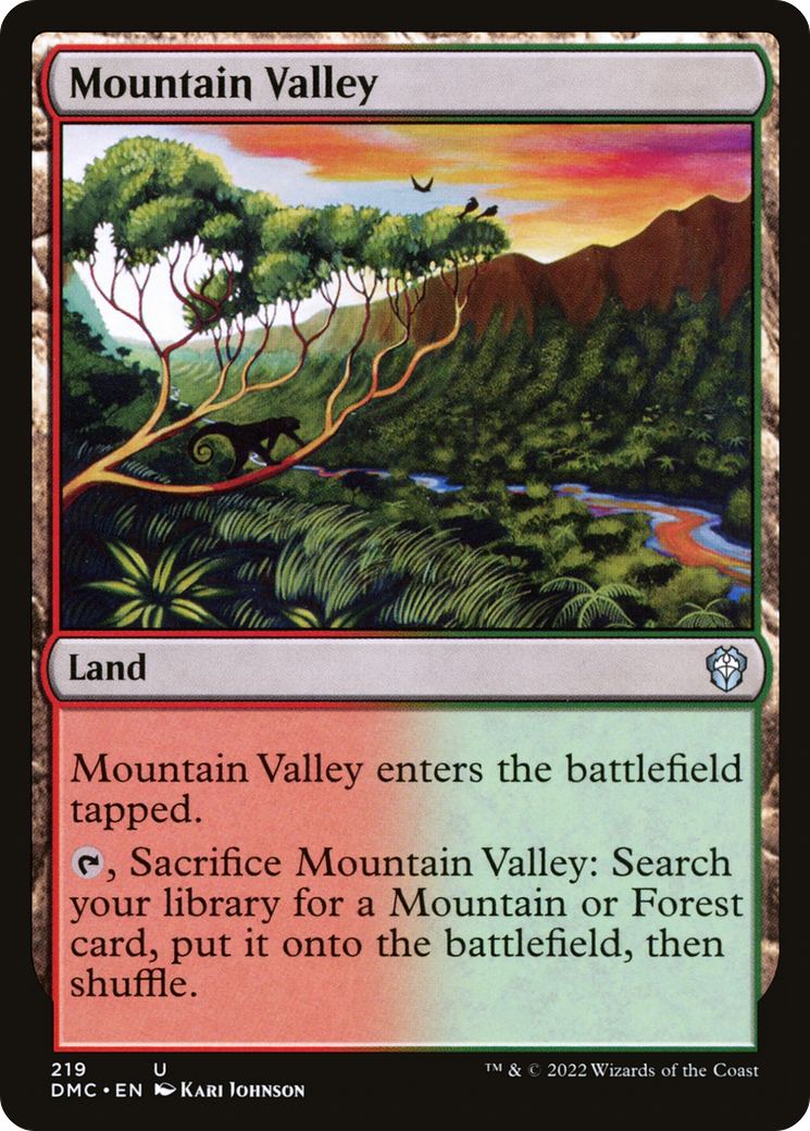 Mountain Valley⁣ - Commander: Dominaria United⁣ (Uncommon)⁣ [219]