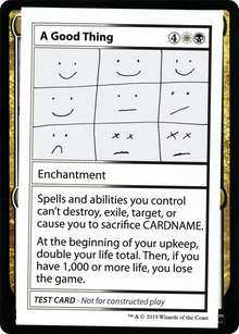 A Good Thing (No PW Symbol) (CMB1-086) - Mystery Booster Playtest Cards 2021