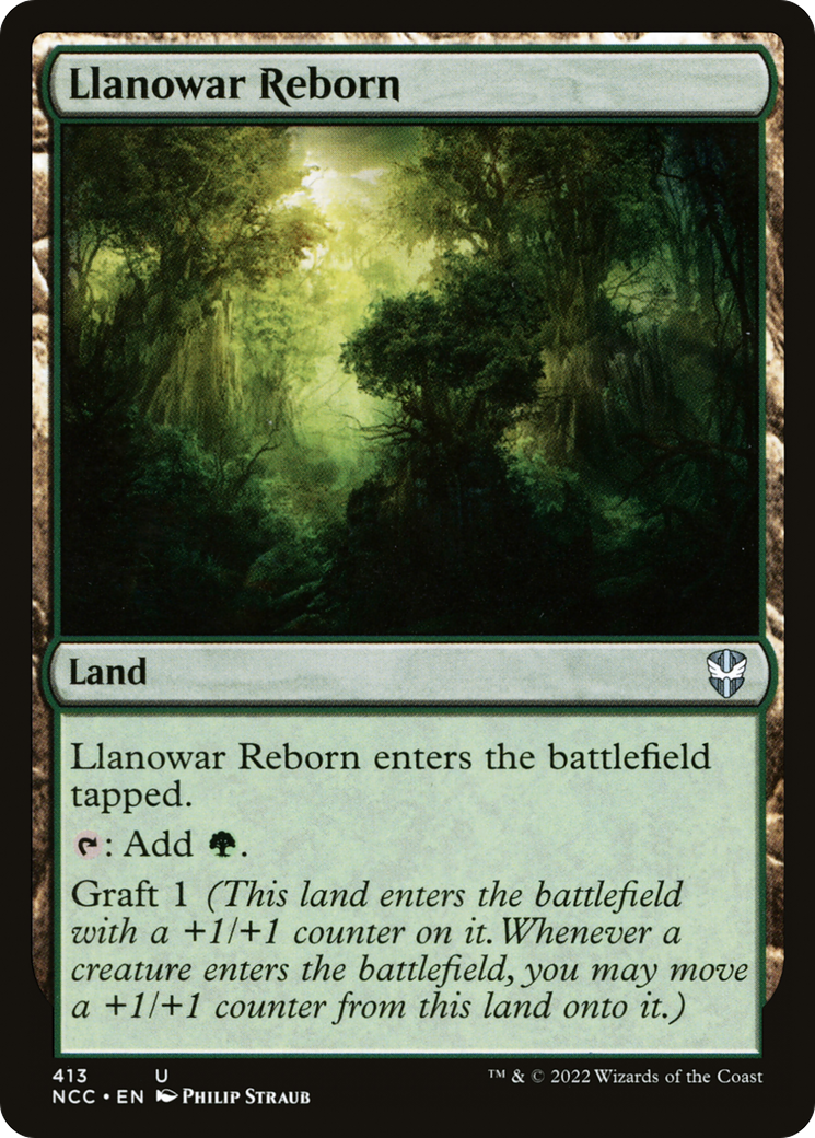 Llanowar Reborn⁣ - Commander: Streets of New Capenna⁣ (Uncommon)⁣ [413]