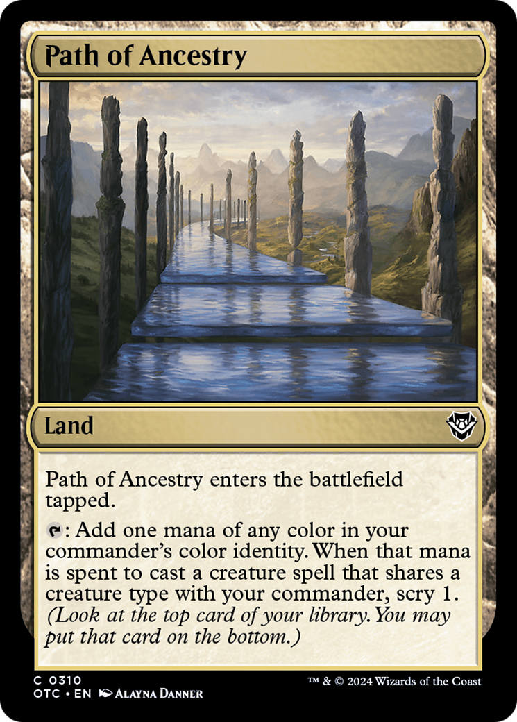 Path of Ancestry⁣ - Commander: Outlaws of Thunder Junction⁣ (Common)⁣ [310]