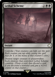 Lethal Scheme⁣ - Universes Beyond: Fallout⁣ (Rare)⁣ [185]