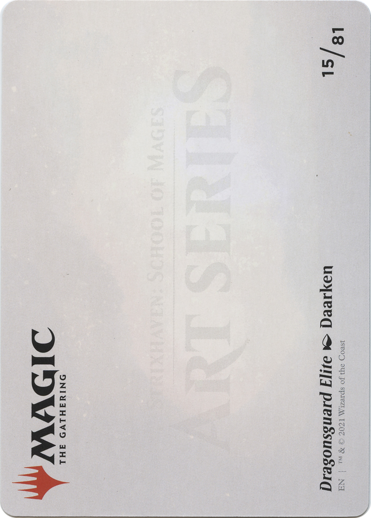 Dragonsguard Elite // Dragonsguard Elite (ASTX-015) - Strixhaven Art Series (Borderless) Foil