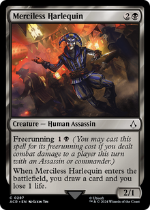 Merciless Harlequin⁣ - Universes Beyond: Assassin's Creed: Extras⁣ (Common)⁣ [287]