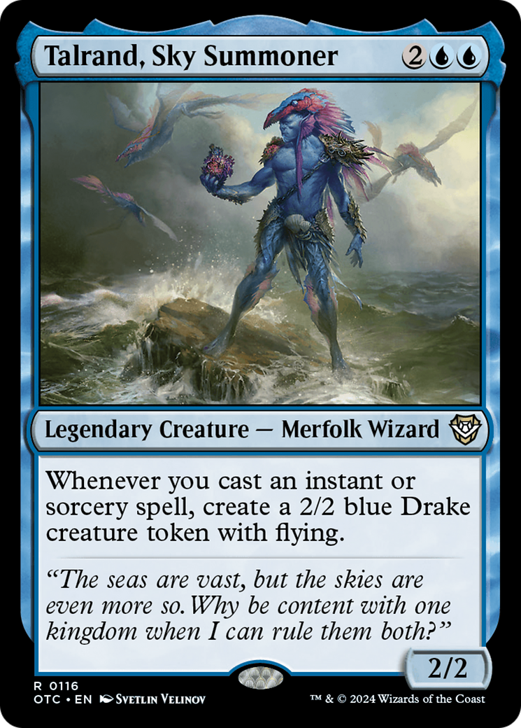 Talrand, Sky Summoner⁣ - Commander: Outlaws of Thunder Junction⁣ (Rare)⁣ [116]