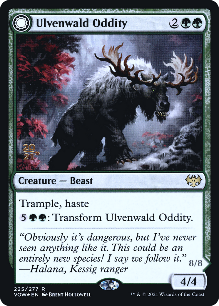 Ulvenwald Oddity (PRE-225S) - Innistrad: Crimson Vow Promos: (Double Faced Transform) Foil