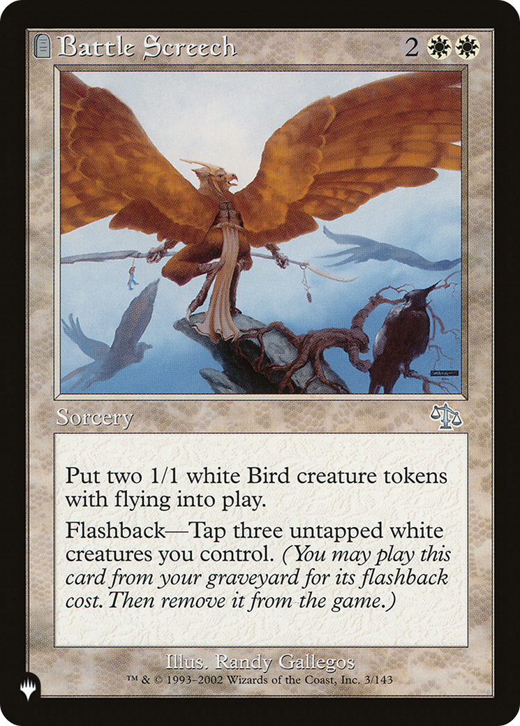 Battle Screech (LIST-3/143) - The List: (tombstone)