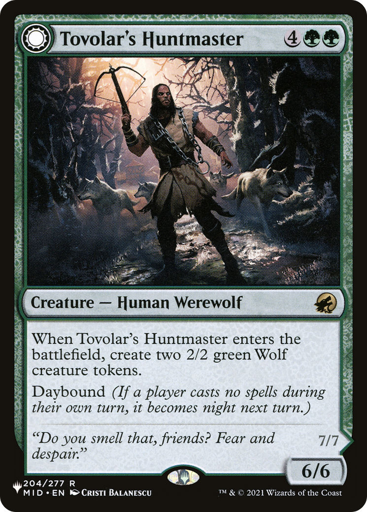 Tovolar's Huntmaster (LIST-204) - The List: (Double Faced Transform)