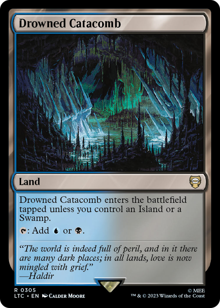 Drowned Catacomb⁣ - Commander: The Lord of the Rings: Tales of Middle-earth⁣ (Rare)⁣ [305]