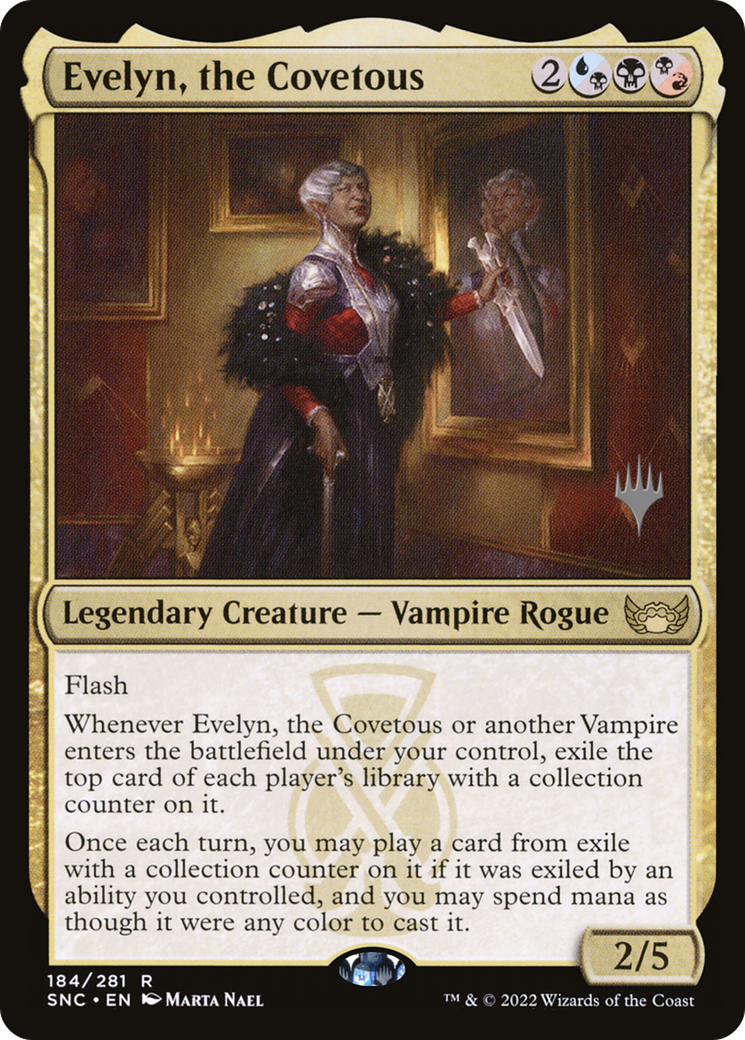 Evelyn, the Covetous (PPSNC-184P) - Streets of New Capenna Promos