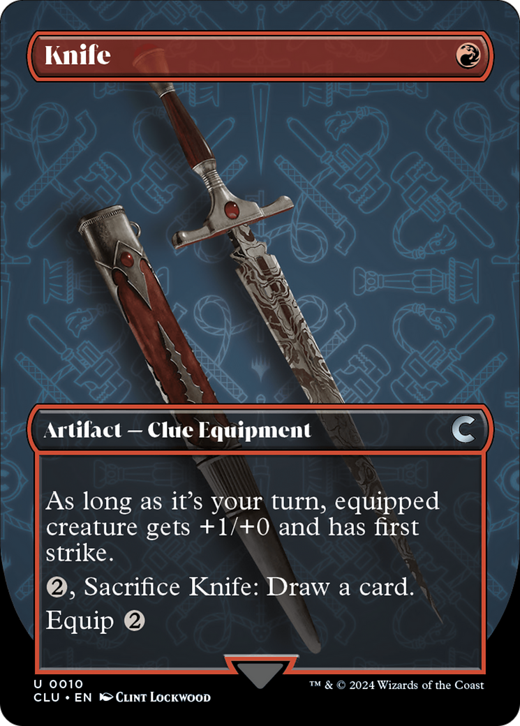 Knife (Borderless) (CLU-010) - Ravnica: Clue Edition (Borderless)
