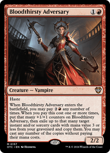 Bloodthirsty Adversary⁣ - Commander: Outlaws of Thunder Junction⁣ (Mythic)⁣ [157]