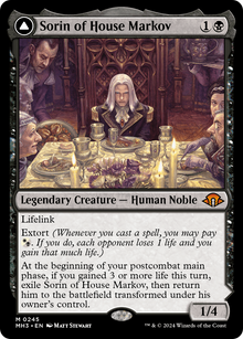 Sorin of House Markov // Sorin, Ravenous Neonate⁣ - Modern Horizons 3⁣ (Mythic)⁣ [245]