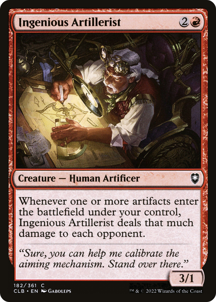Ingenious Artillerist (CLB-182) - Commander Legends: Battle for Baldur's Gate