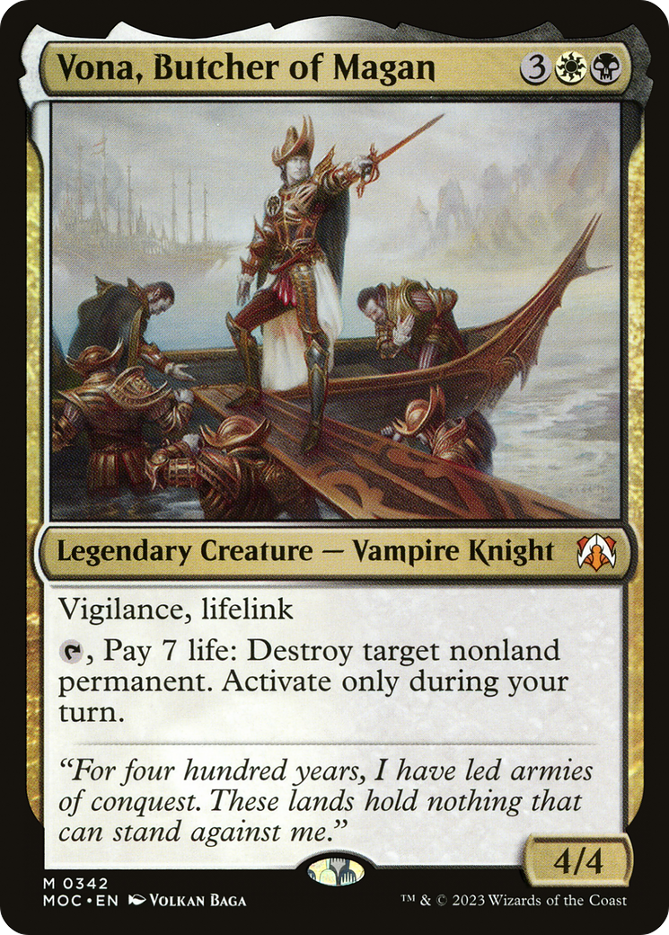 Vona, Butcher of Magan⁣ - Commander: March of the Machine⁣ (Mythic)⁣ [342]