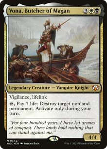 Vona, Butcher of Magan⁣ - Commander: March of the Machine⁣ (Mythic)⁣ [342]