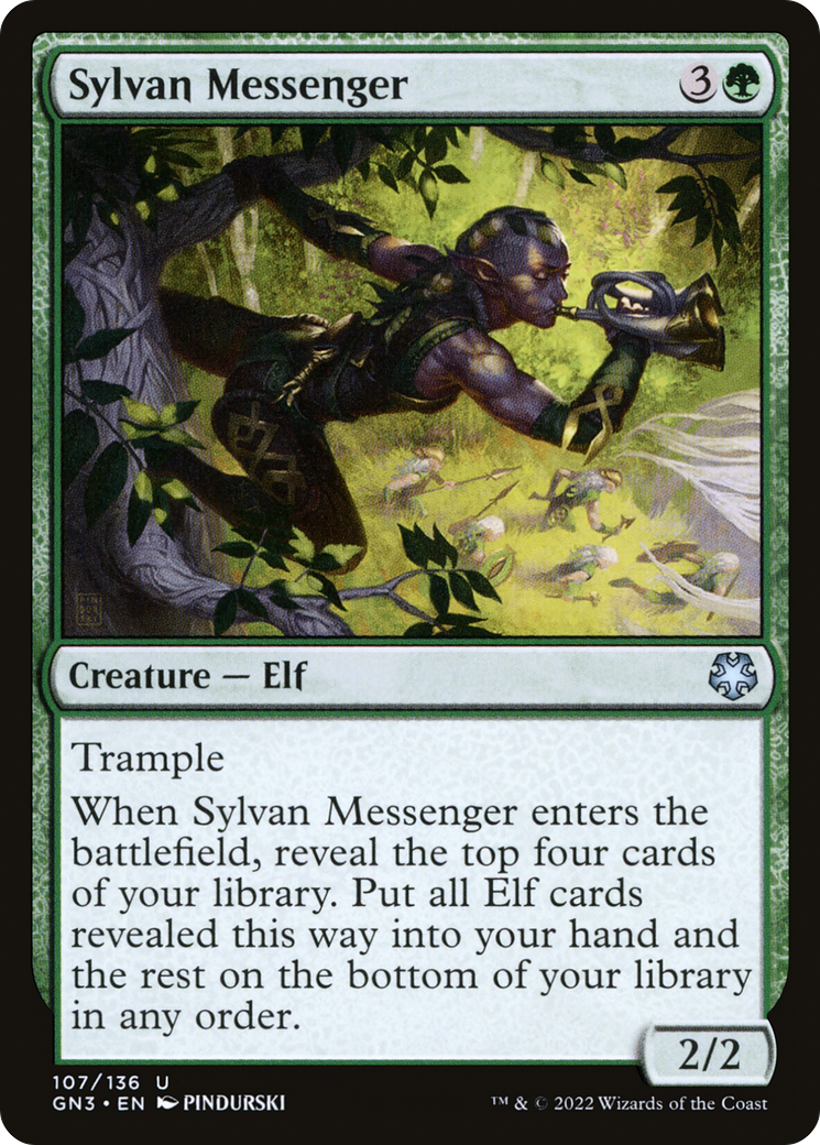 Sylvan Messenger⁣ - Game Night: Free For All⁣ (Uncommon)⁣ [107]