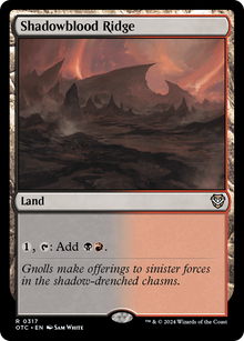 Shadowblood Ridge⁣ - Commander: Outlaws of Thunder Junction⁣ (Rare)⁣ [317]