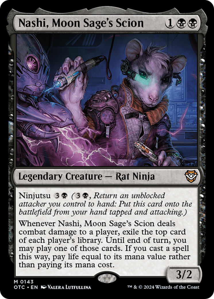 Nashi, Moon Sage's Scion⁣ - Commander: Outlaws of Thunder Junction⁣ (Mythic)⁣ [143]