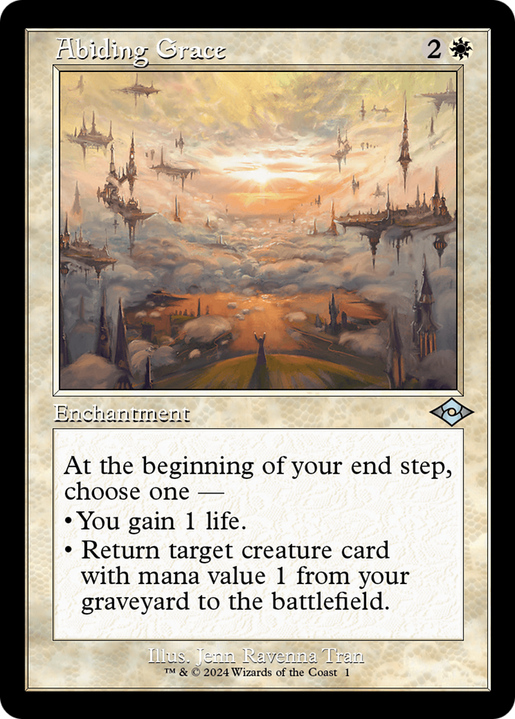 Abiding Grace (Retro Frame) (MH2-001) - Modern Horizons 2 Timeshifts Foil