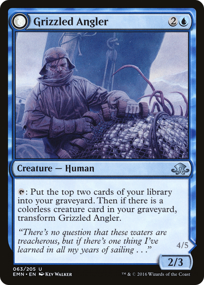 Grizzled Angler // Grisly Anglerfish (EMN-063) - Eldritch Moon: (mooneldrazidfc) Foil