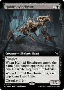 Hunted Bonebrute (Extended Art) (MKM-400) - Murders at Karlov Manor: (Extended Art) Foil