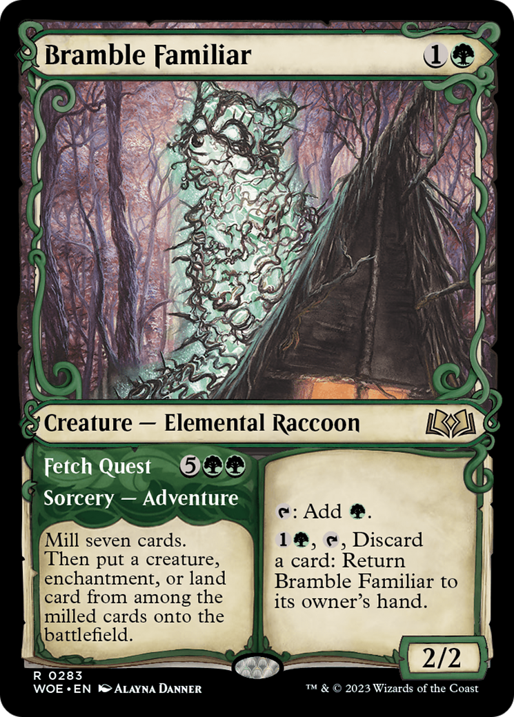 Bramble Familiar (Showcase) (WOE-283) - Wilds of Eldraine: (Showcase)