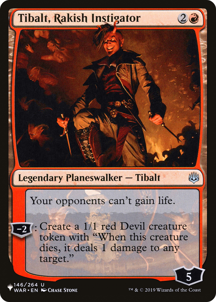 Tibalt, Rakish Instigator (LIST-WAR-146) - The List