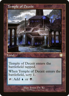 Temple of Deceit⁣ - Commander: The Brothers' War⁣ (Rare)⁣ [205]