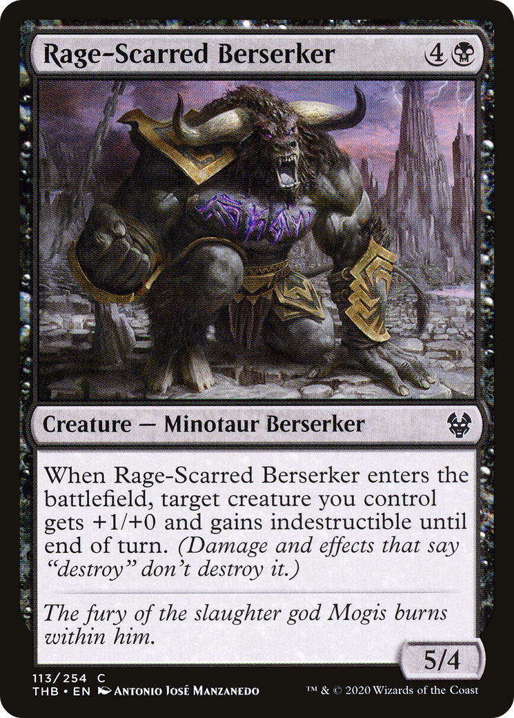 Rage-Scarred Berserker⁣ - Theros Beyond Death⁣ (Common)⁣ [113]