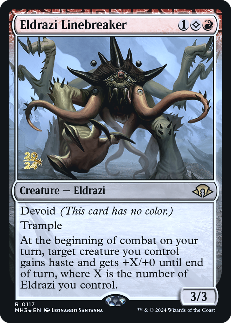 Eldrazi Linebreaker (PRE-117S) - Modern Horizons 3 Promos: (devoid) Foil
