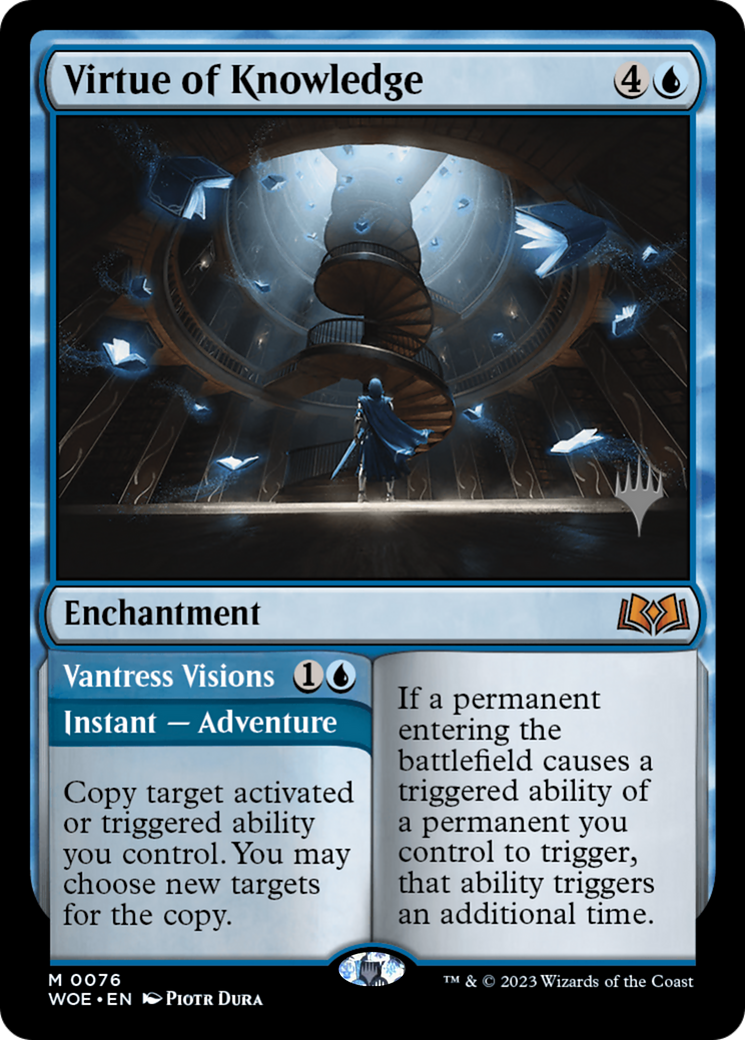 Virtue of Knowledge (PPWOE-76P) - Wilds of Eldraine Promos Foil