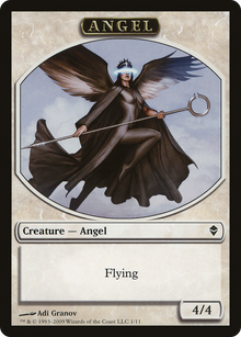 Angel Token (ZEN-001) - Zendikar Tokens