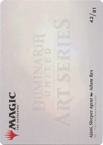 Ajani, Sleeper Agent // Ajani, Sleeper Agent (ADMU-042) - Dominaria United Art Series (Borderless) Foil