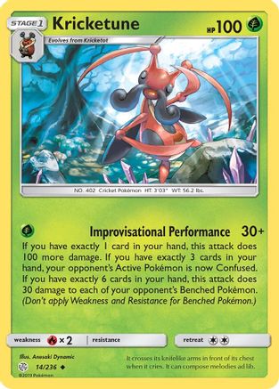 Kricketune 014/236  SM  Cosmic Eclipse - Uncommon