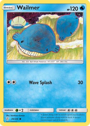 Wailmer 045/236  SM  Cosmic Eclipse - Common
