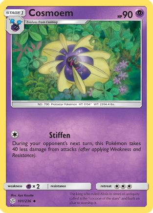 Cosmoem 101/236  - Reverse Holofoil SM  Cosmic Eclipse - Uncommon