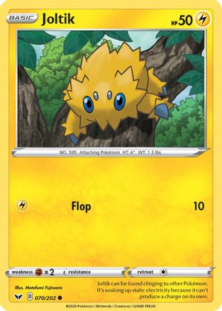 Joltik 070/202  SWSH01 Sword & Shield Base Set - Common