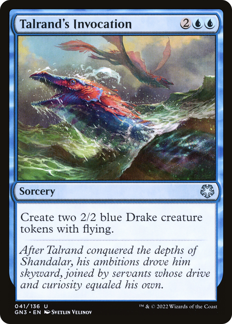 Talrand's Invocation⁣ - Game Night: Free For All⁣ (Uncommon)⁣ [41]