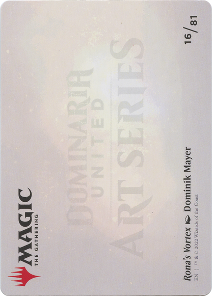 Rona's Vortex // Rona's Vortex (ADMU-016) - Dominaria United Art Series (Borderless)