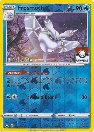 Frosmoth 064/202  - Reverse Holofoil League & Championship Cards - Promo
