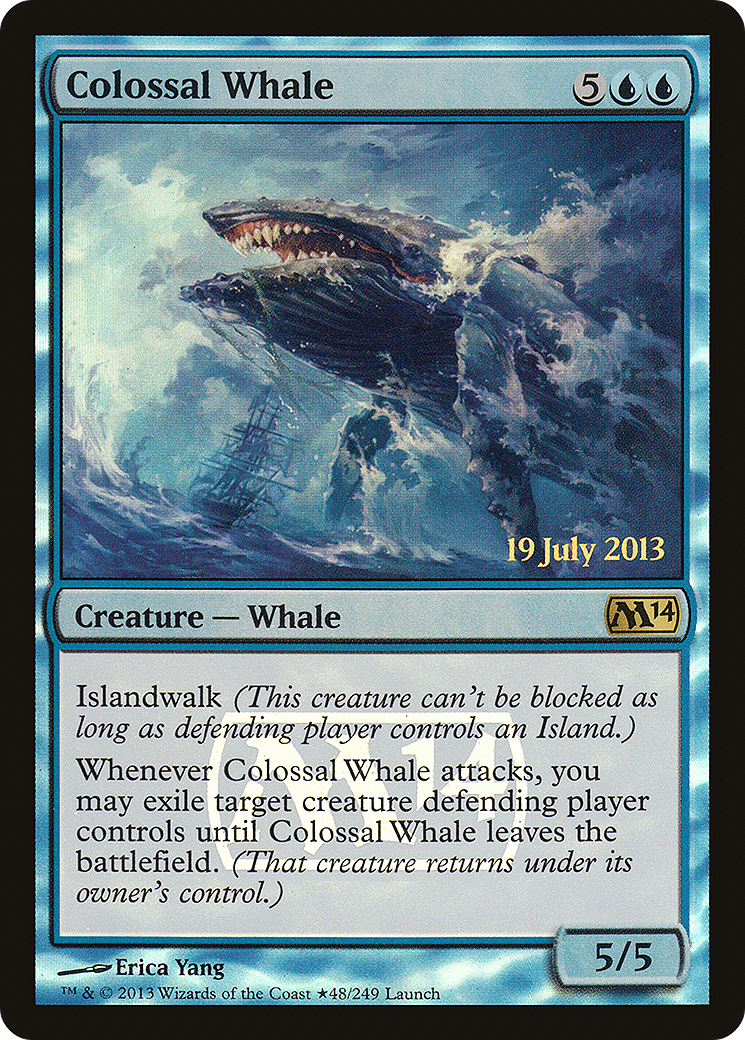 Colossal Whale (LARP-048) - Magic 2014 Promos Foil